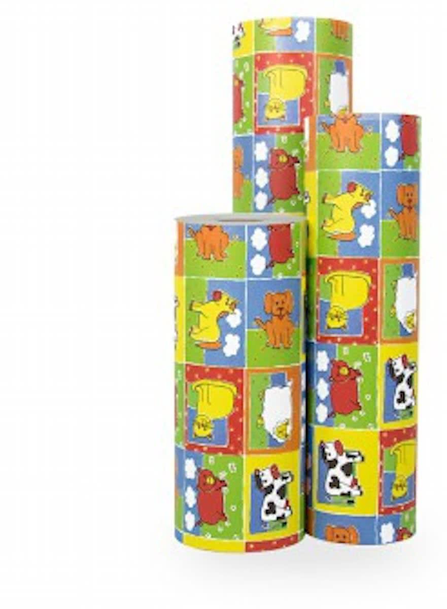 Cadeaupapier Kinderen - Rol 30cm - 200m - 70gr | Winkelrol / Toonbankrol / Geschenkpapier / Kadopapier / Inpakpapier